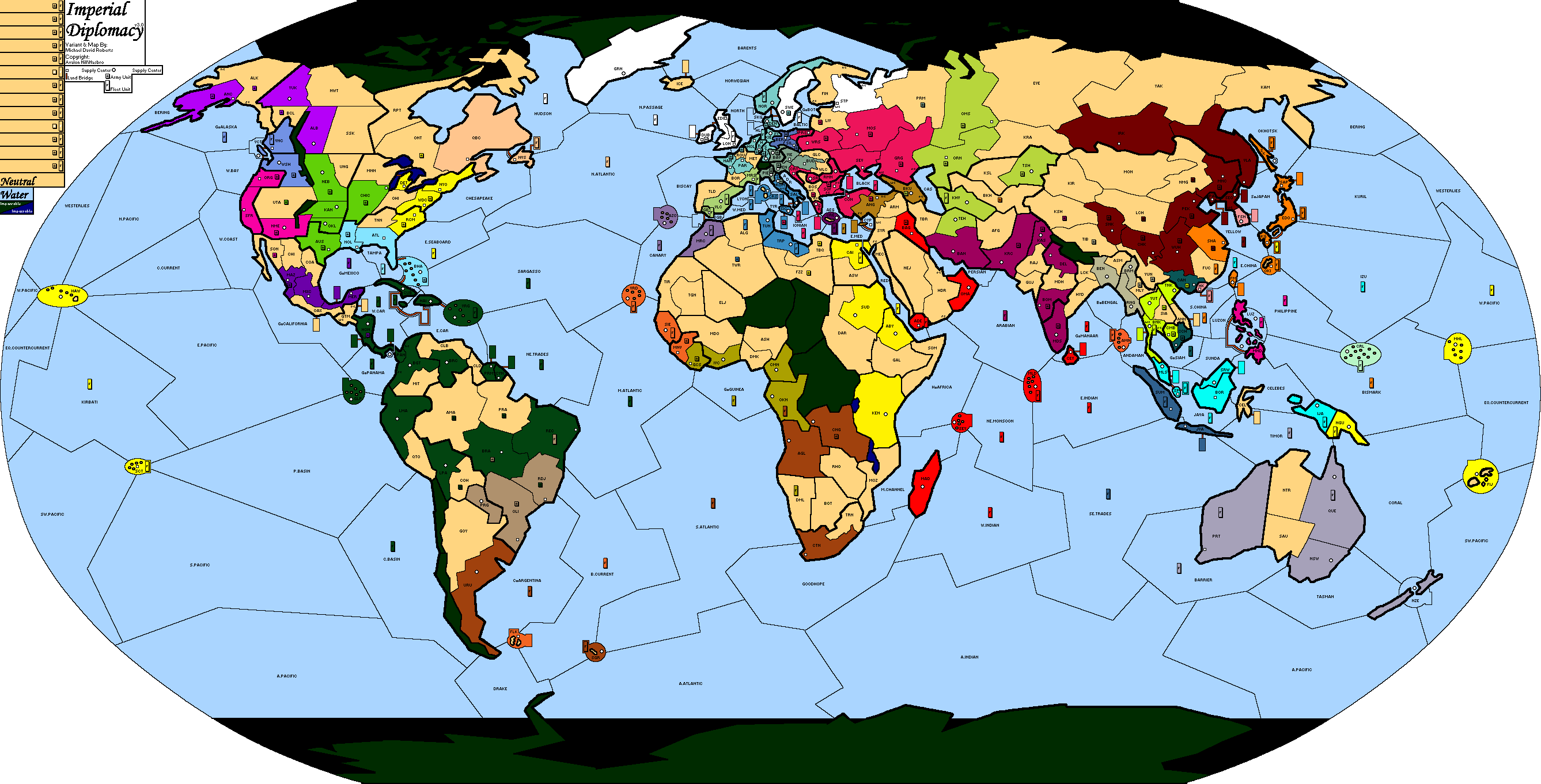 Diplomacy World Map